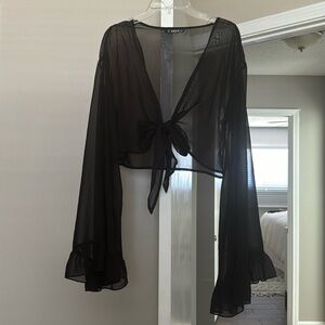 Sheer beach cover-up